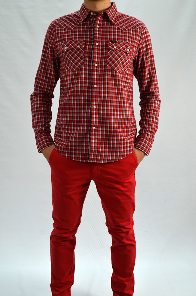 CAMISA LEE RIDER SHIRT PRIMARY RED