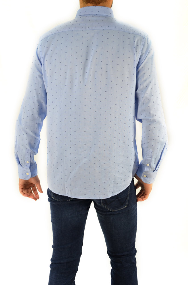 CAMISA FYORD MD. BURNET AZUL CELESTE