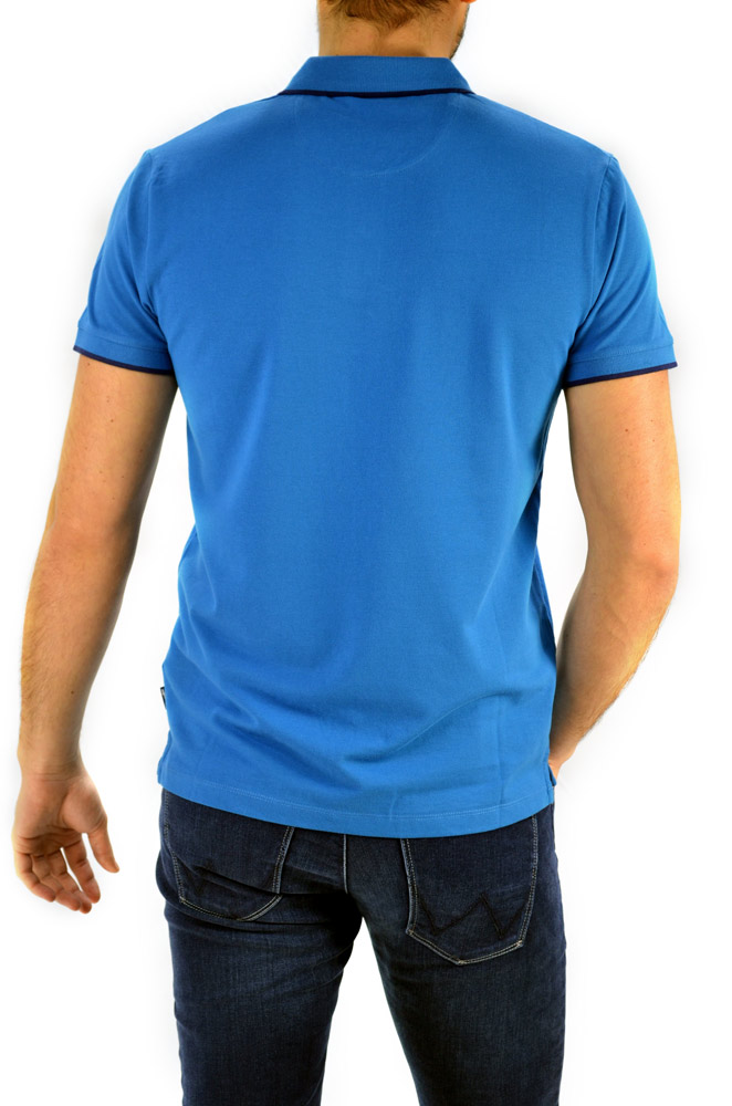 CAMISERO WRANGLER PIQUE POLO DEEP WATER