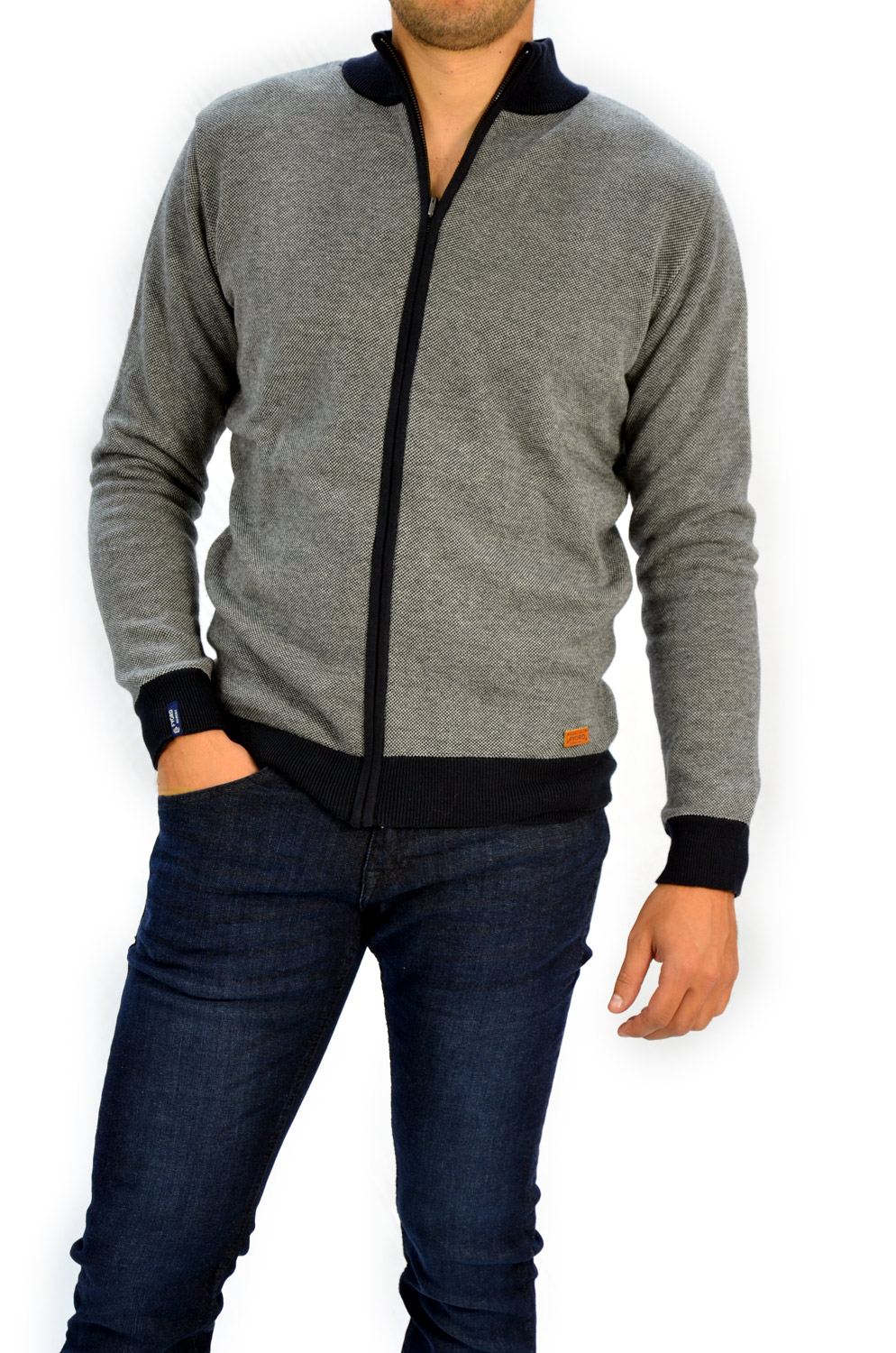 CHAQUETA FYORD ROOSEVELT REVERSIBLE MARINO/GRIS