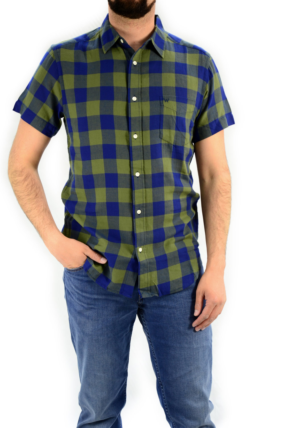 CAMISA WRANGLER SHIRT BLUE DEPTHS