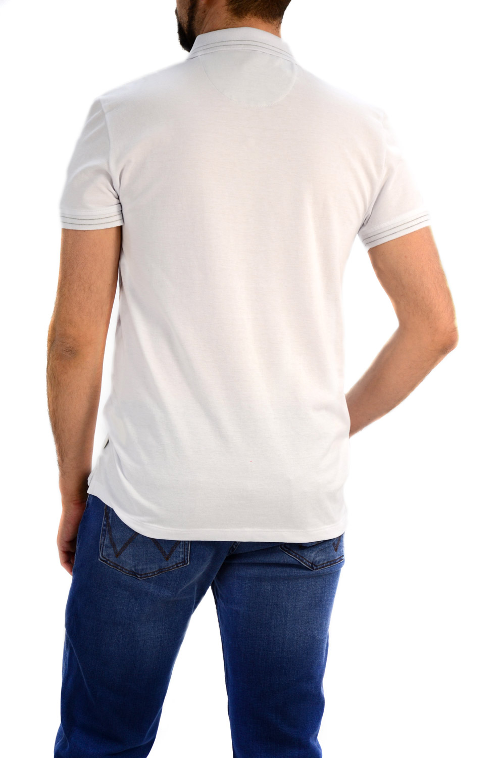 CAMISERO WRANGLER PIQUE POLO WHITE