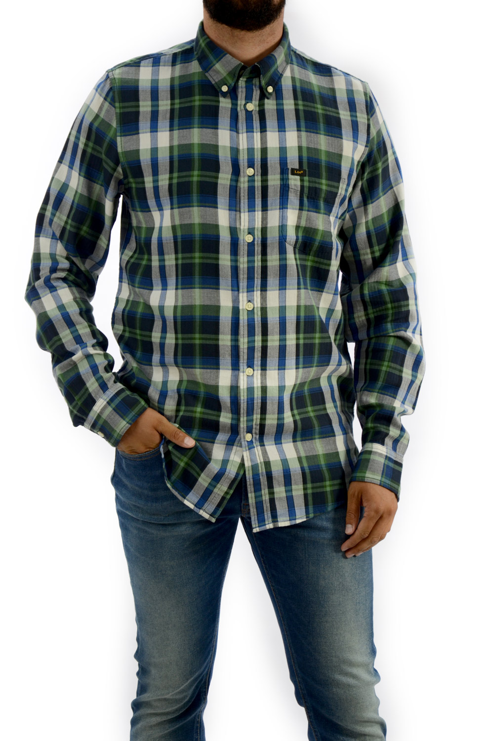 CAMISA LEE BUTTON DOWN NIGHT SKY