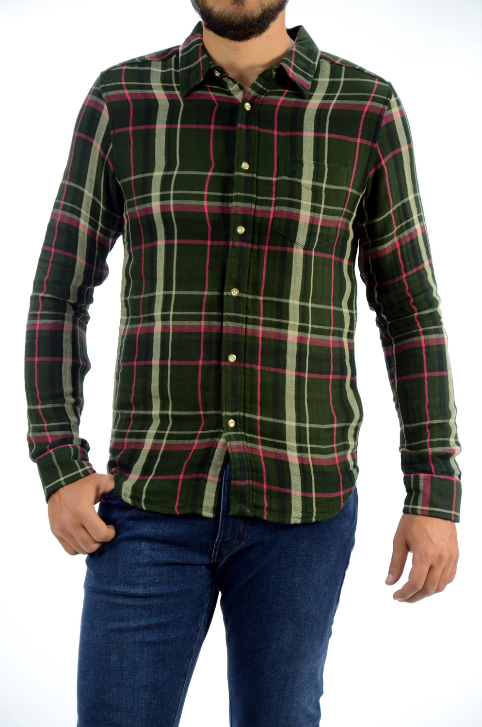 CAMISA WRANGLER MOD SHIRT ROSIN GREEN