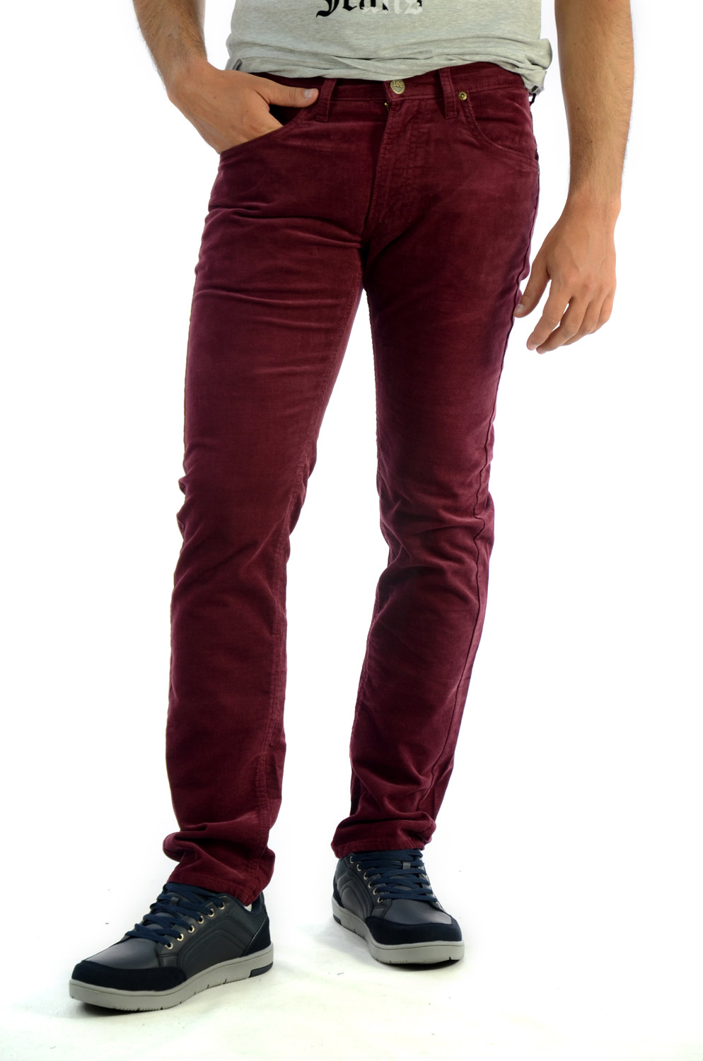 VAQUERO LEE DAREN ZIP FLY BURGUNDY