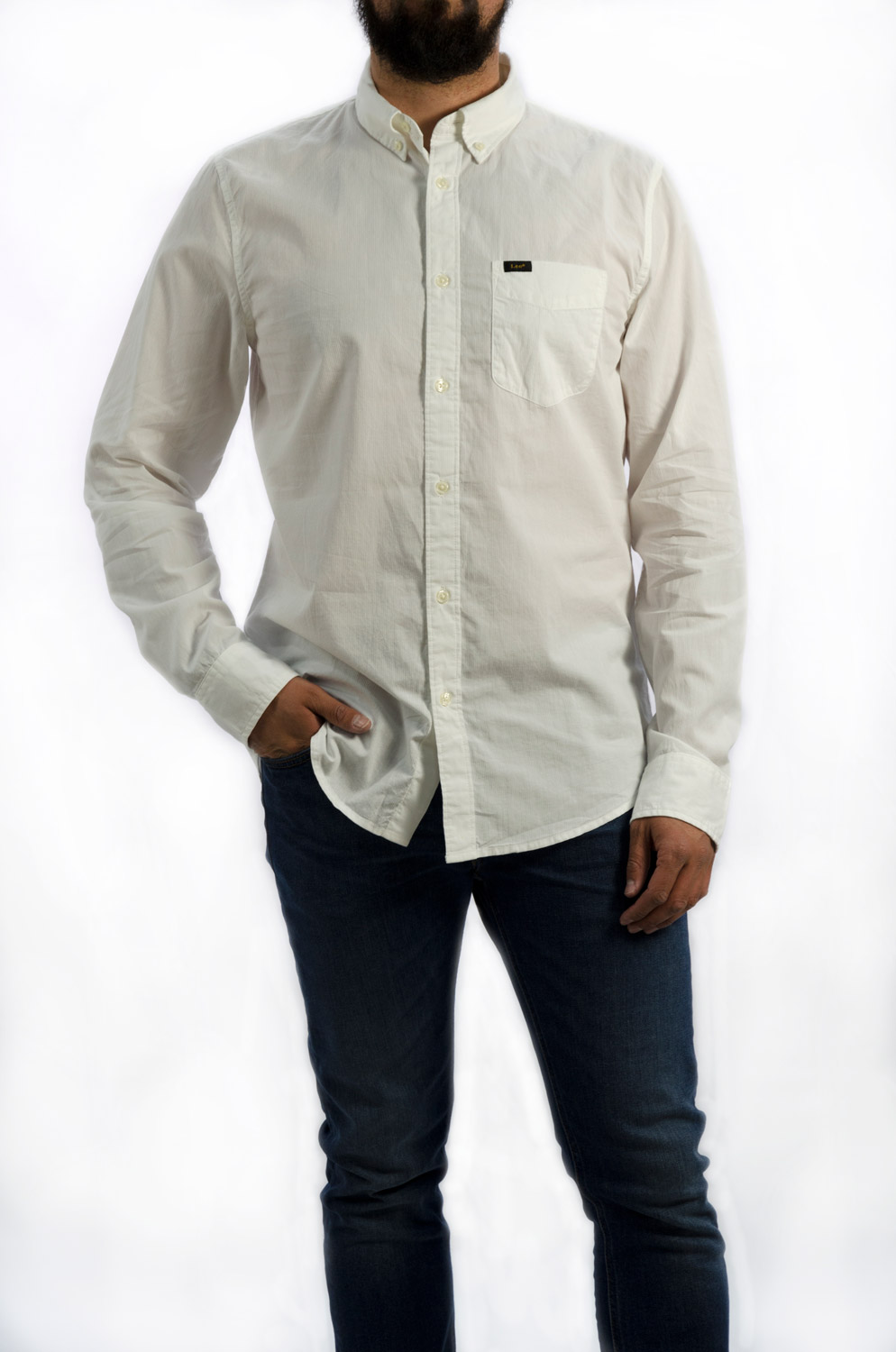 CAMISA LEE BUTTON DOWN WHITE