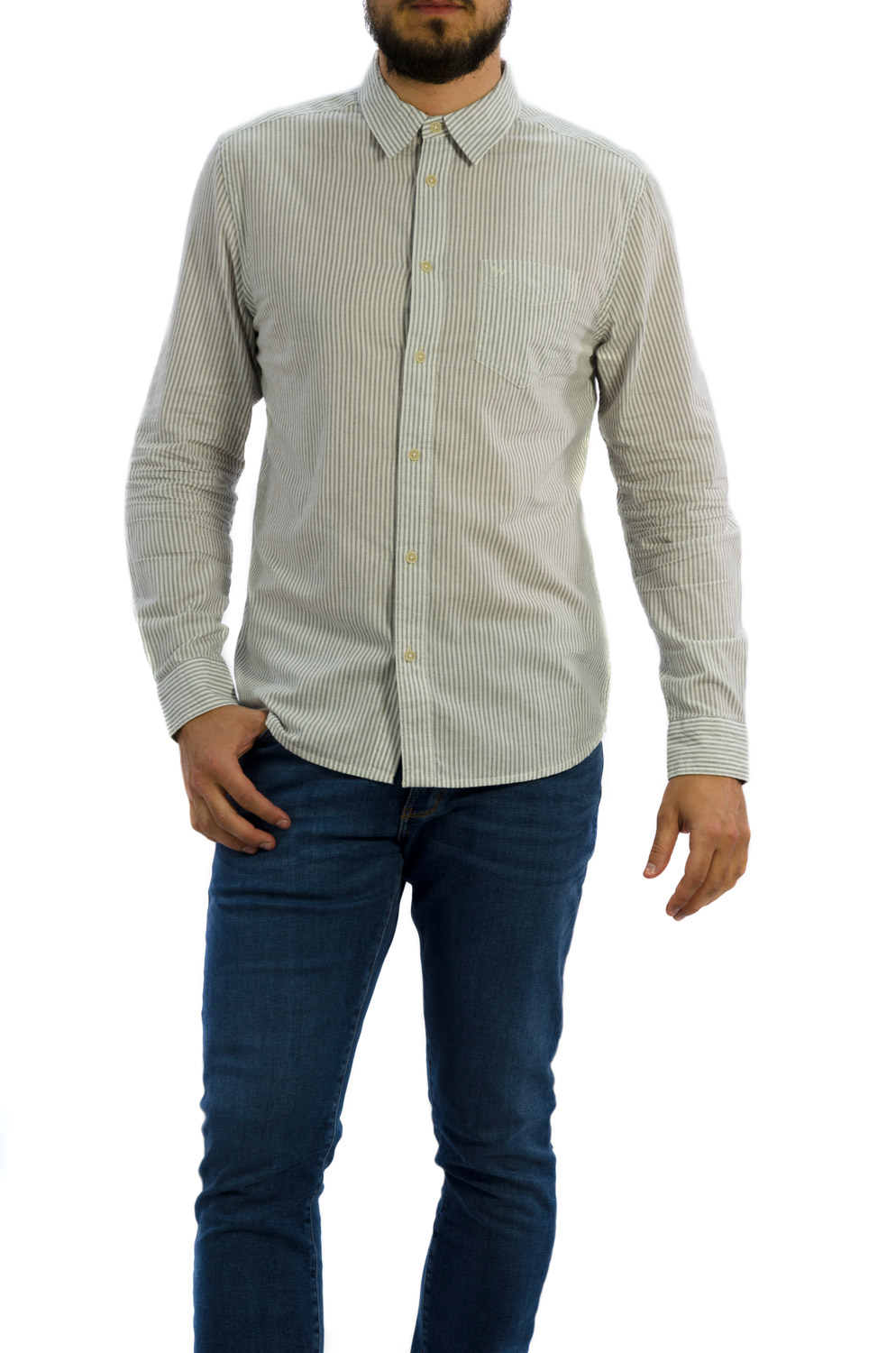 CAMISA WRANGLER LS 1PKT SHIRT NAVY