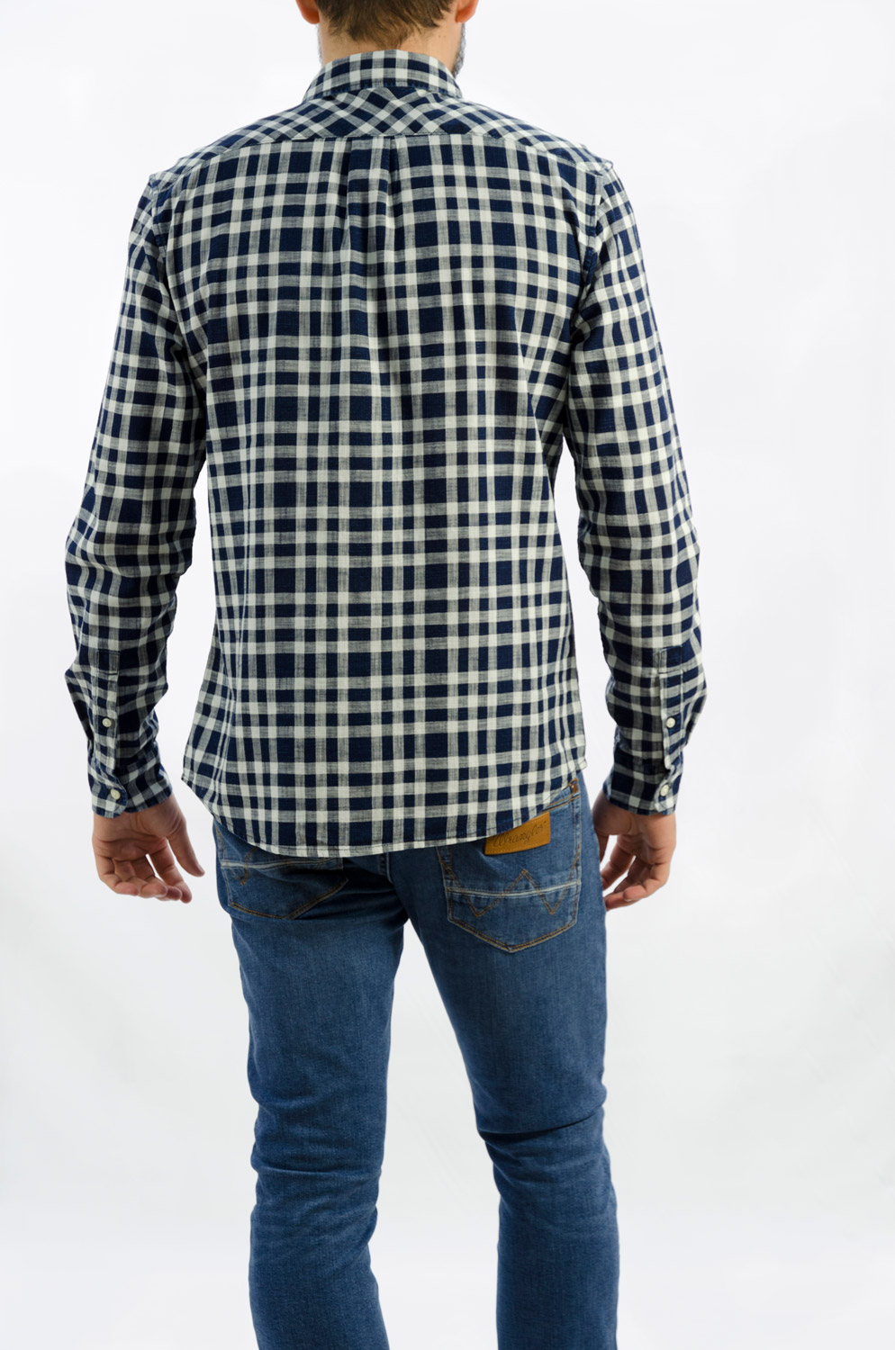 CAMISA WRANFGLER LS 2PKT FLAP SHIRT LIGHT INDIG