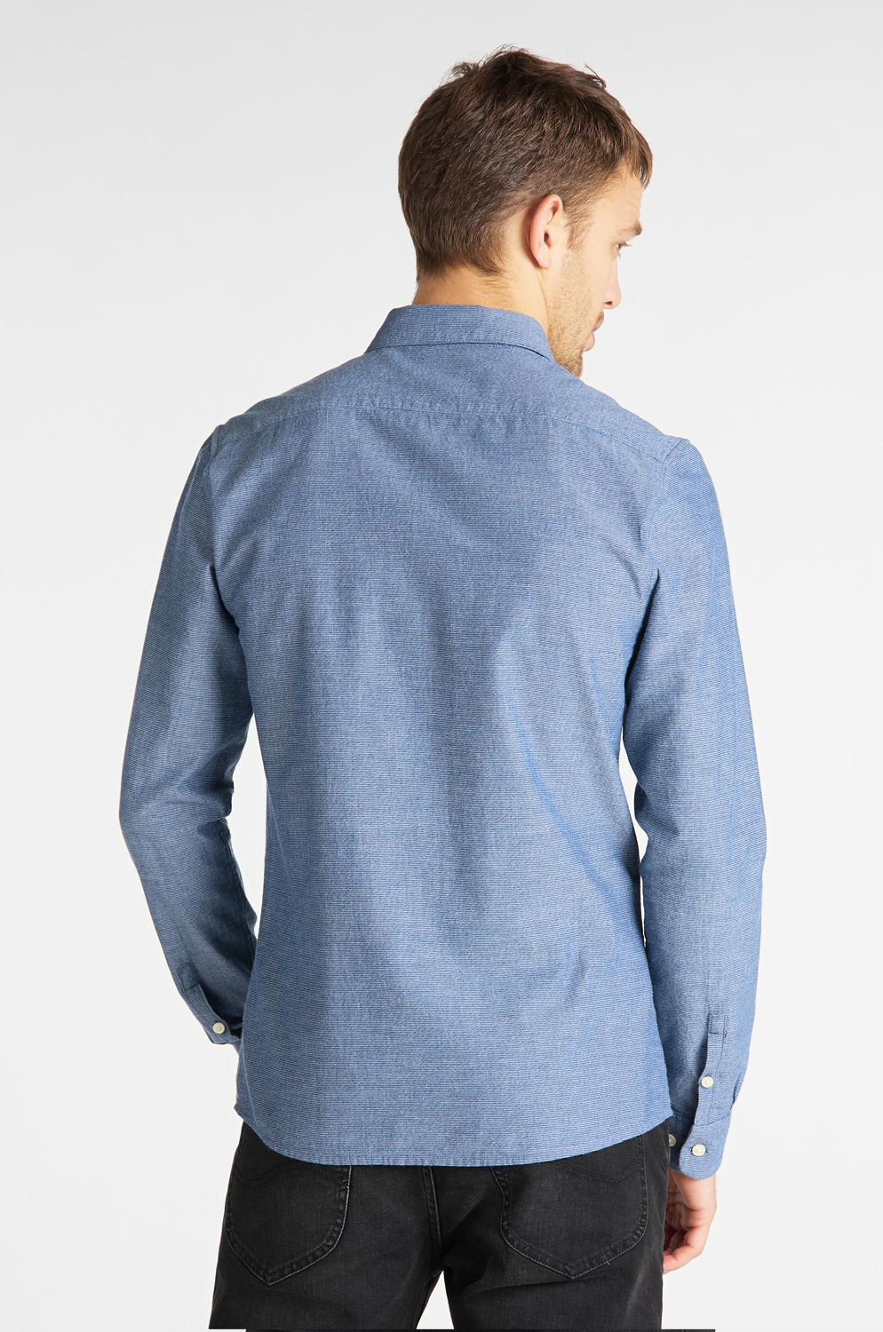 CAMISA LEE SLIM BUTTON DOWN WASHED BLUE