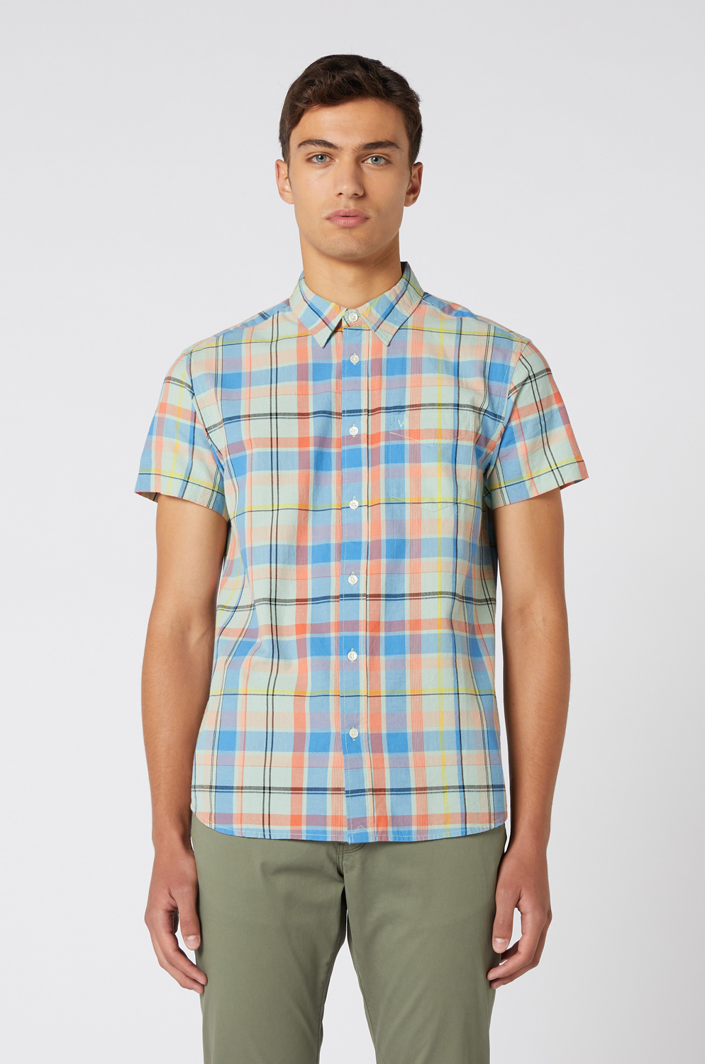 CAMISA  WRANGLER SHIRT GOSSAMER GREEN