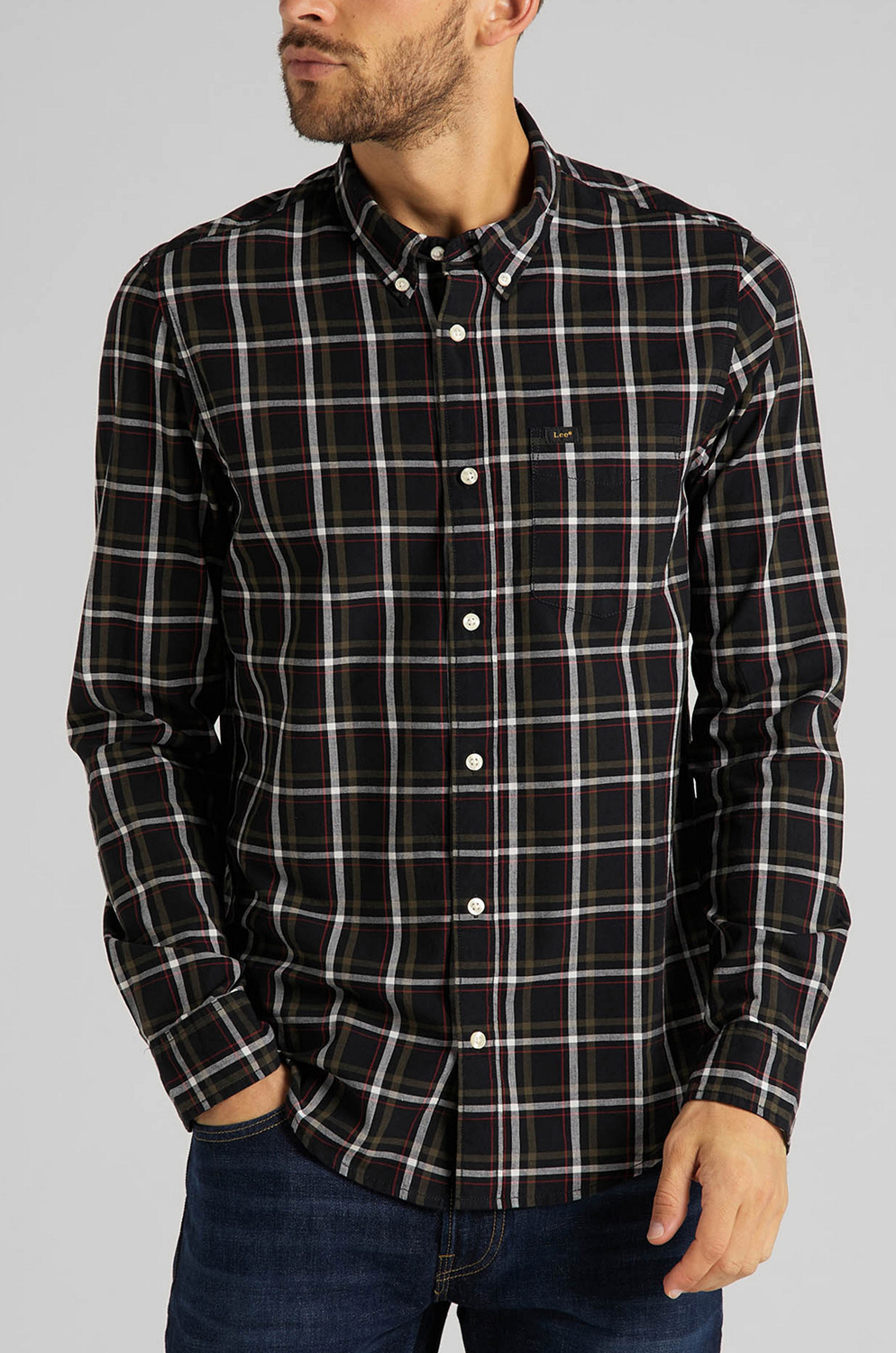 CAMISA LEE BUTTON DOWN BLACK