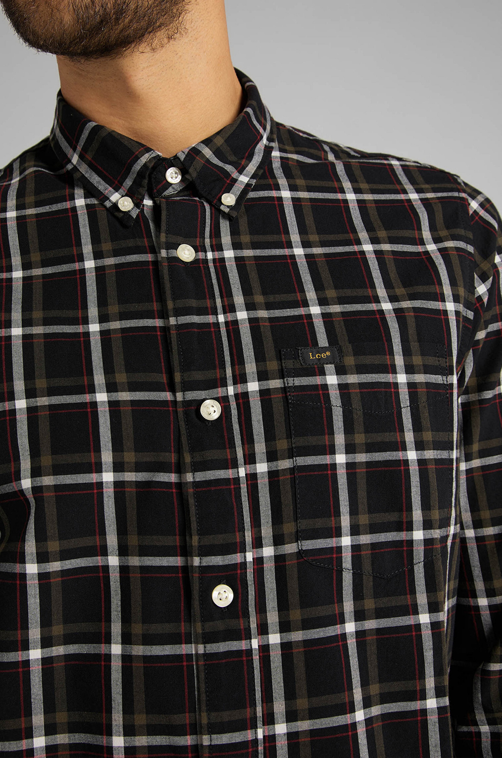 CAMISA LEE BUTTON DOWN BLACK