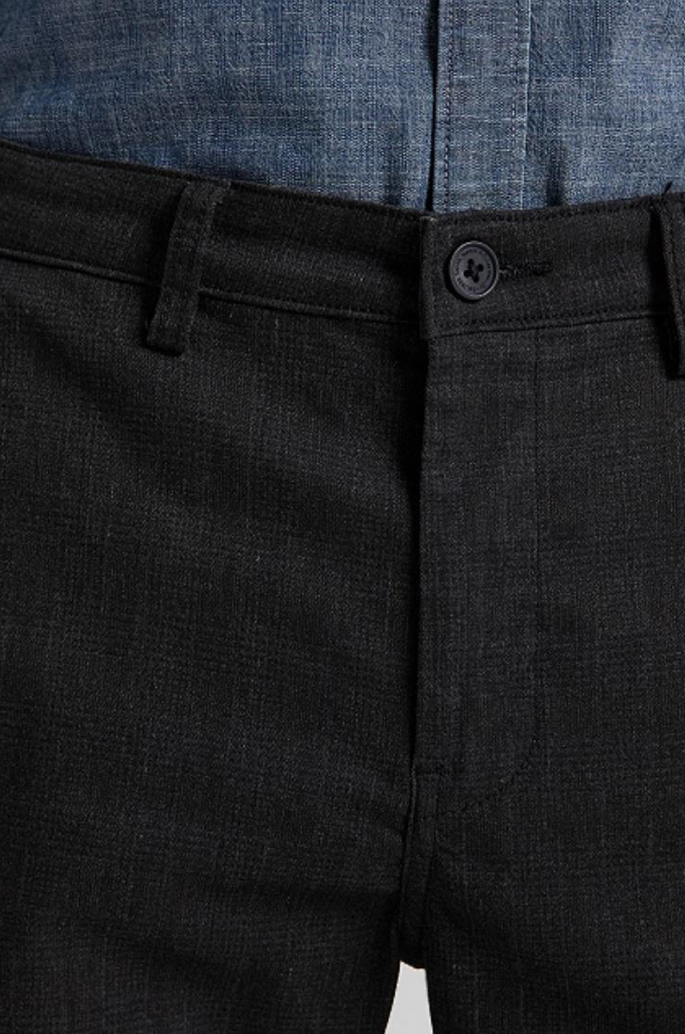 CHINO SLIM LEE PEWTER CHECK