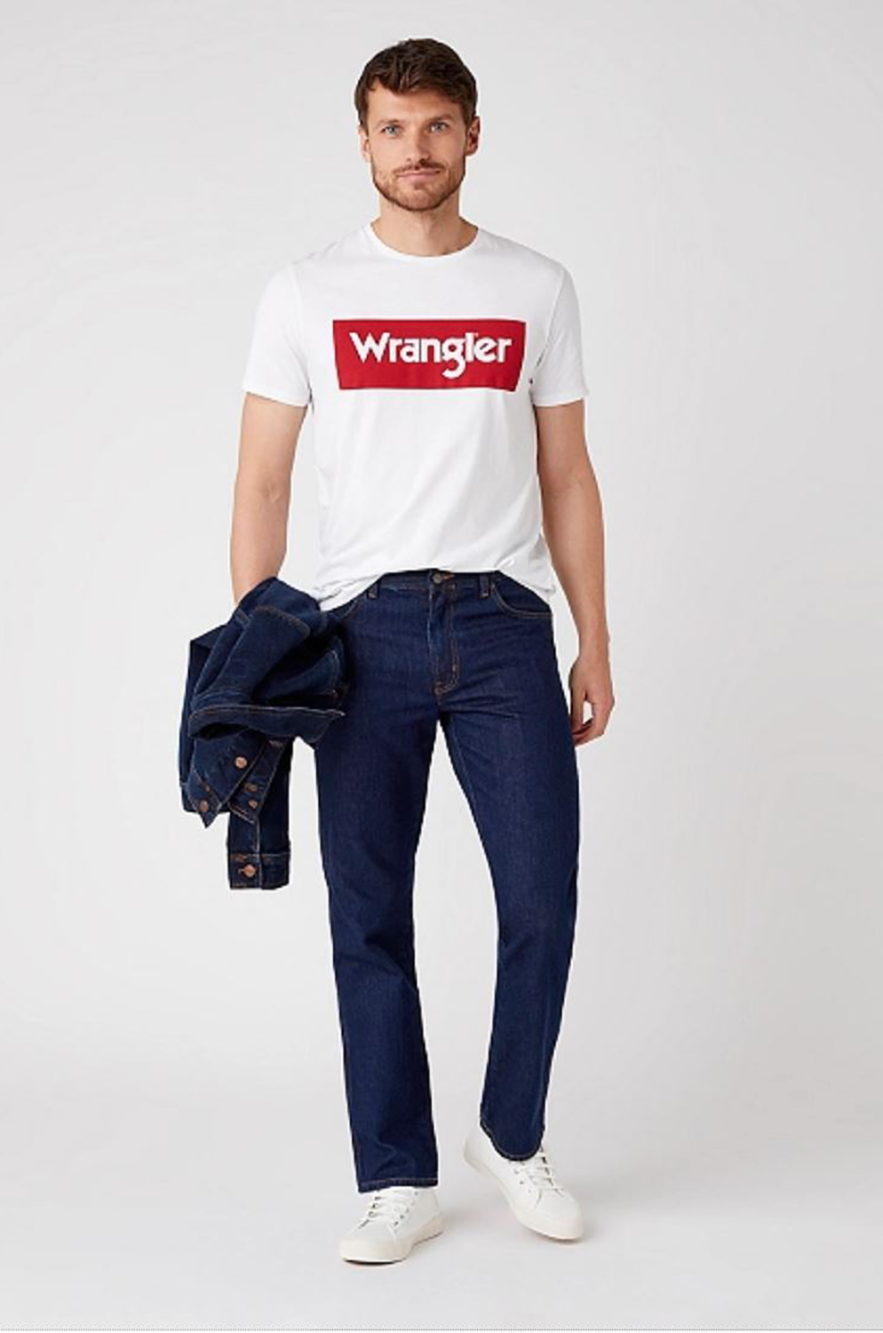 Camiseta Wrangler Logo Tee White