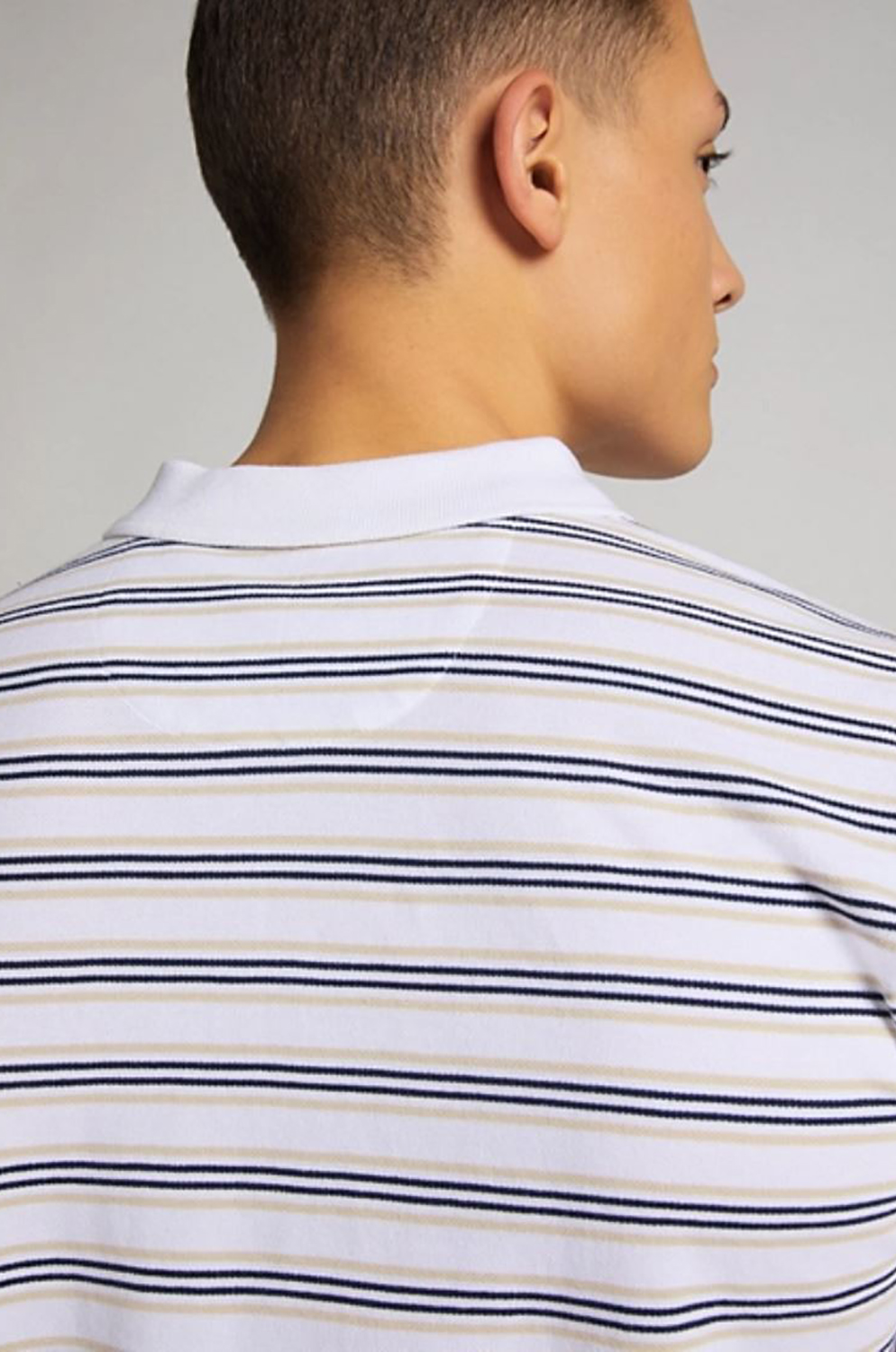 Camisero Lee Stripy Polo White