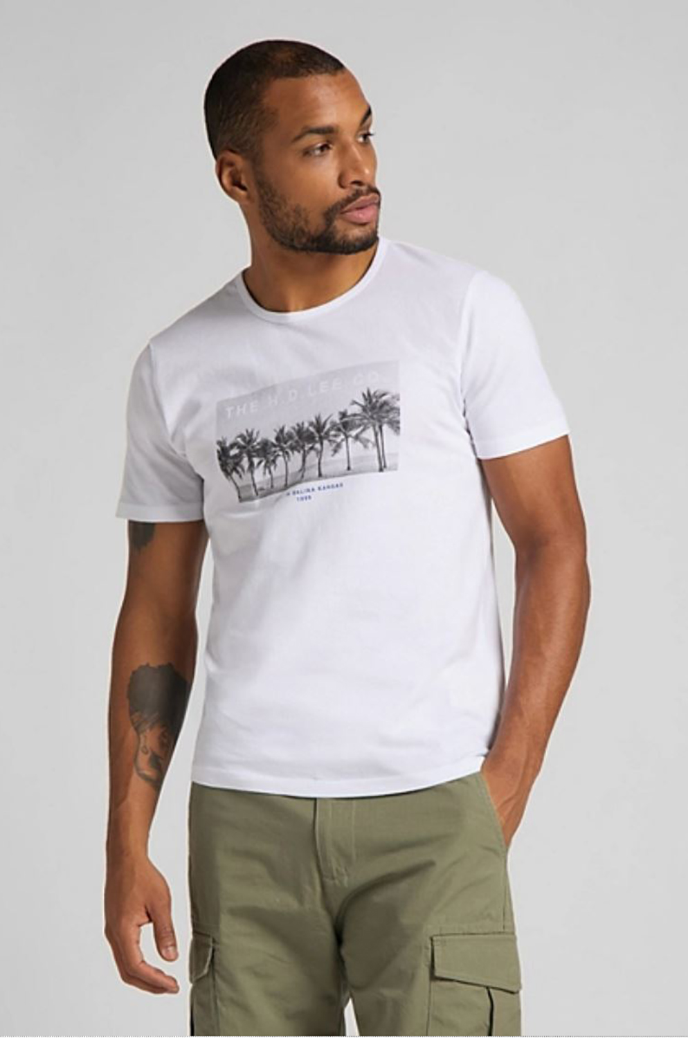 Camiseta Lee Picture Tee White Canvas