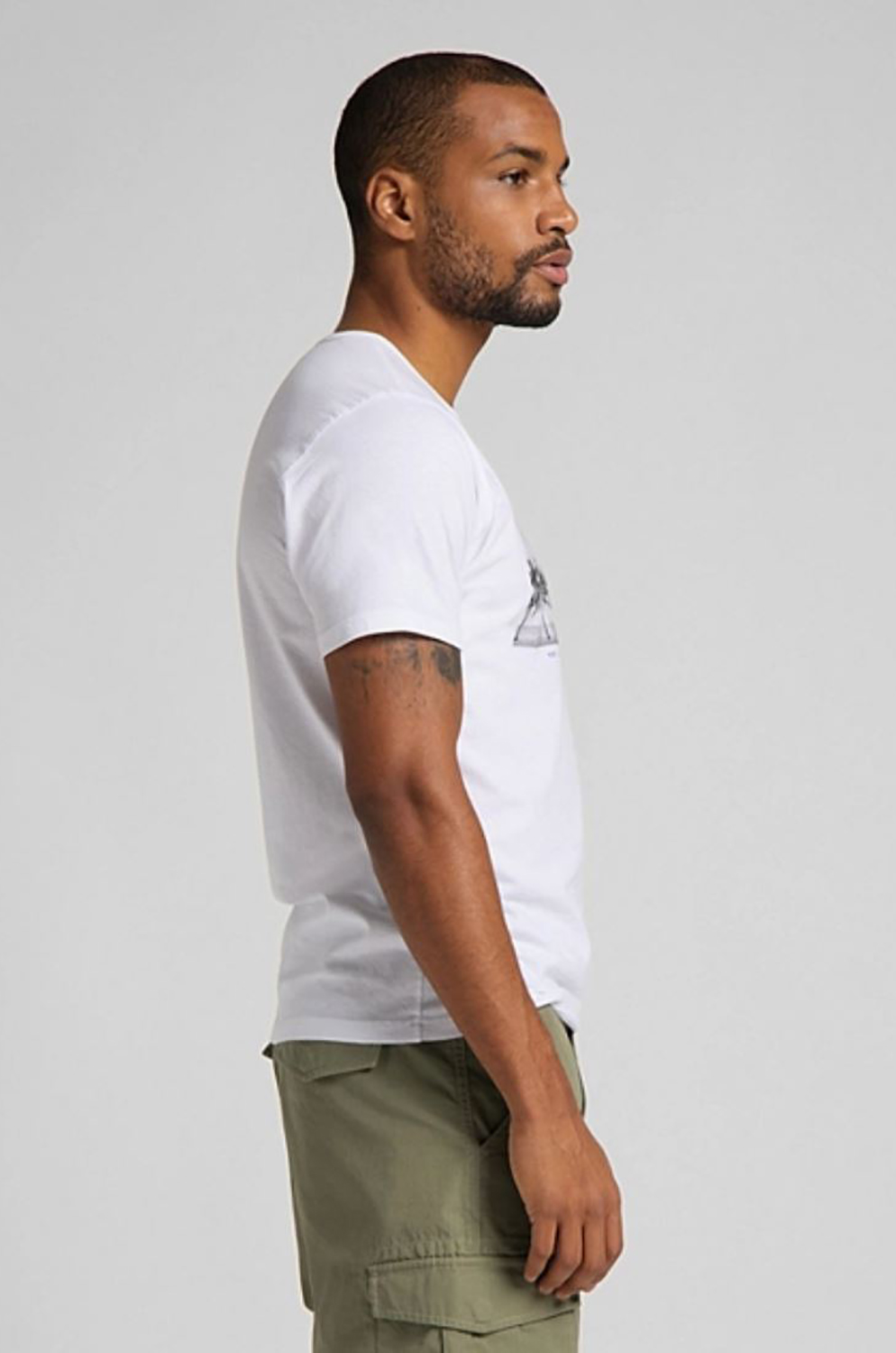 Camiseta Lee Picture Tee White Canvas