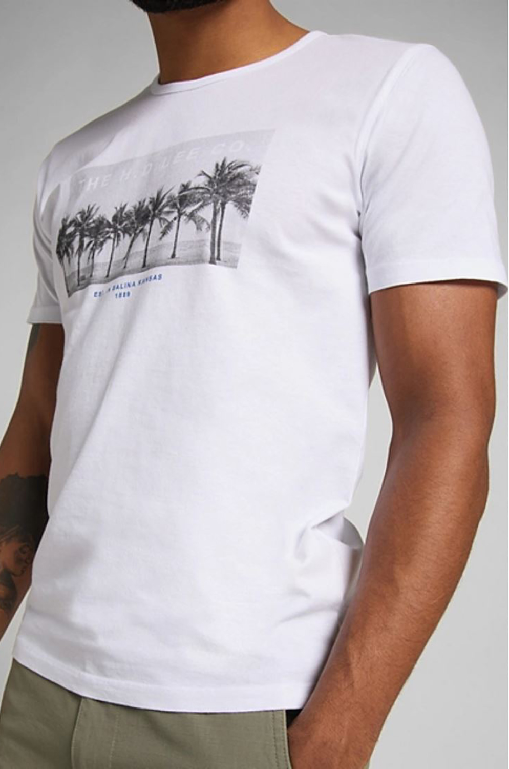 Camiseta Lee Picture Tee White Canvas