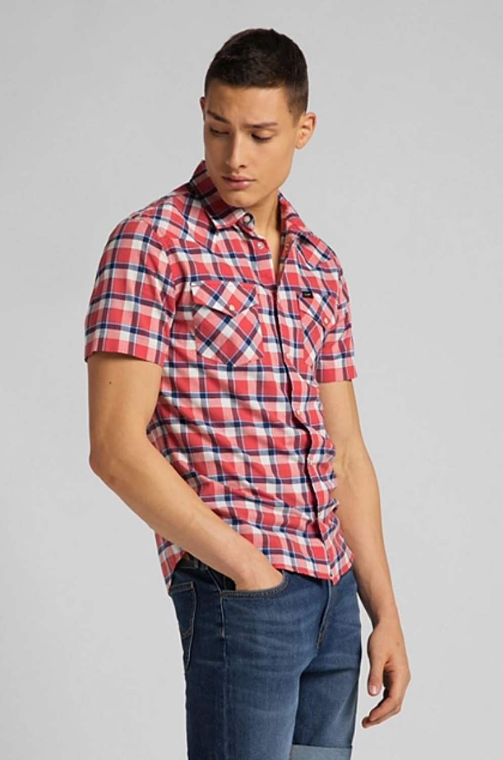 Camisa Lee Western Aurora Red