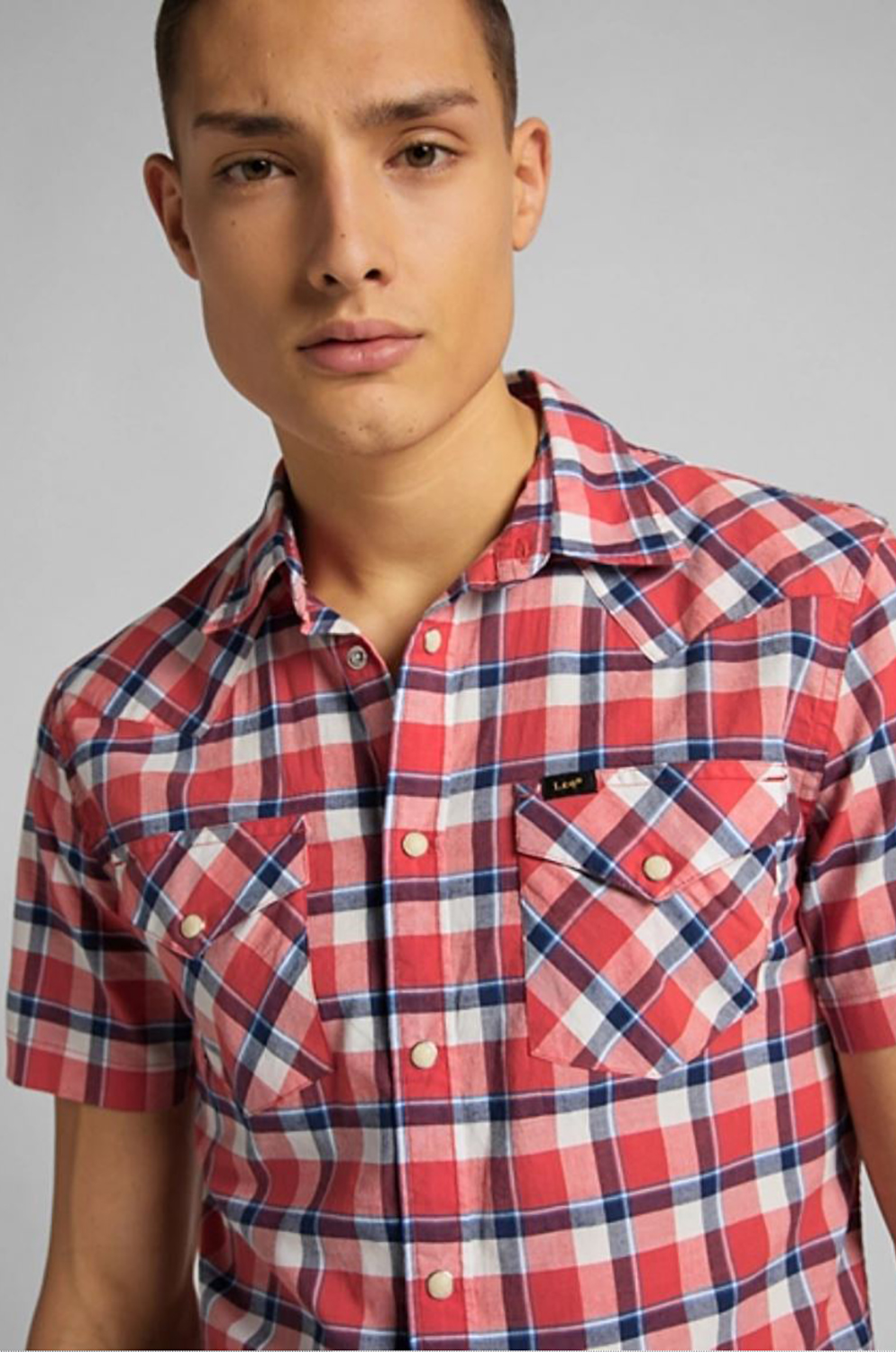 Camisa Lee Western Aurora Red