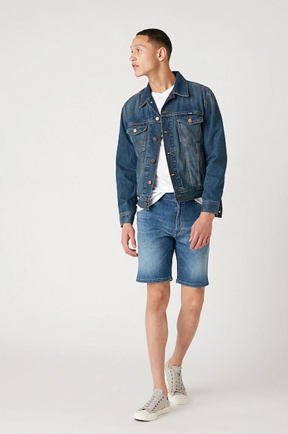 Vaquero Wrangler Texas Shorts De lite Blue