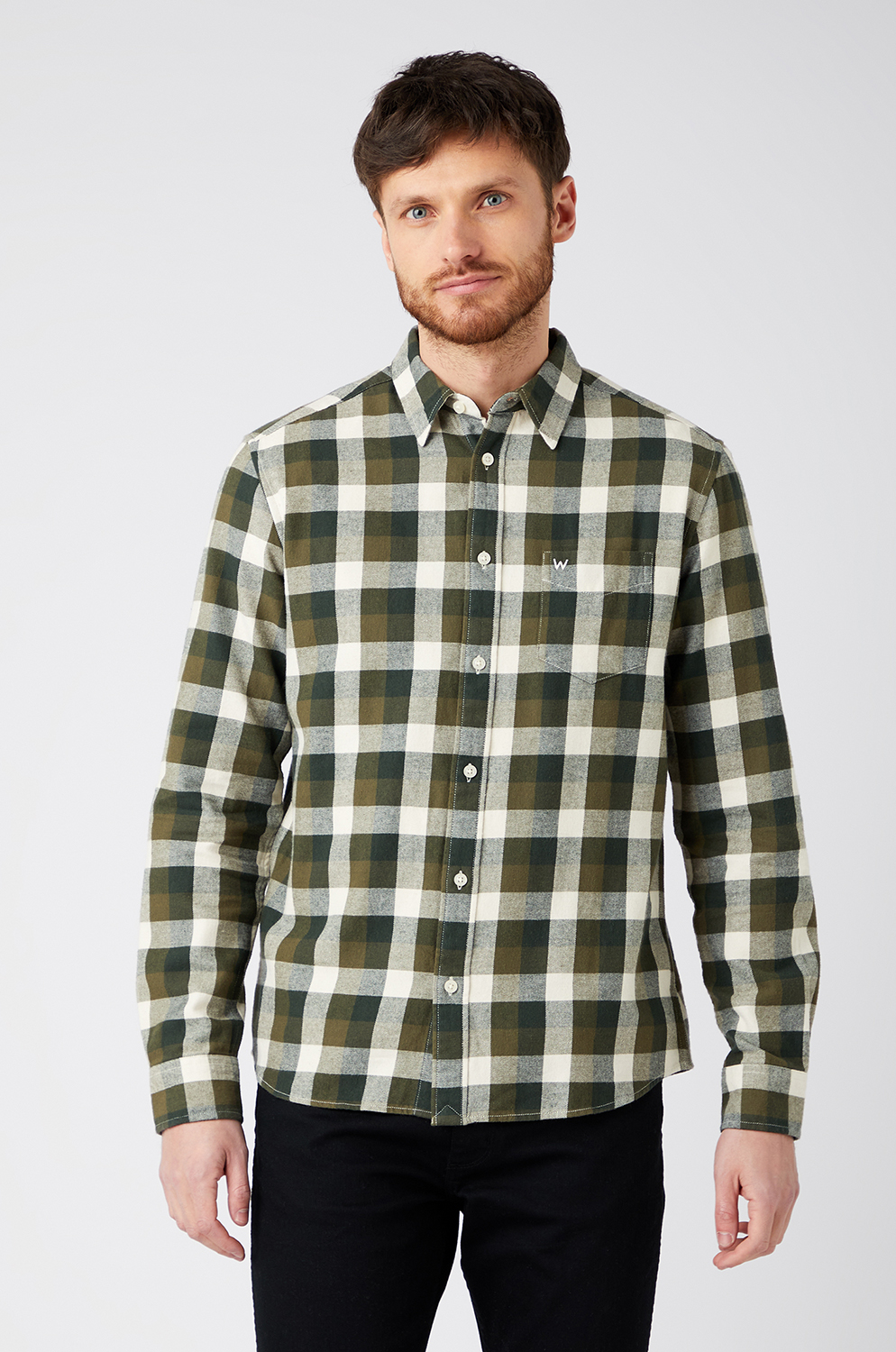 Camisa Wrangler Pkt Shirt Ivy Green