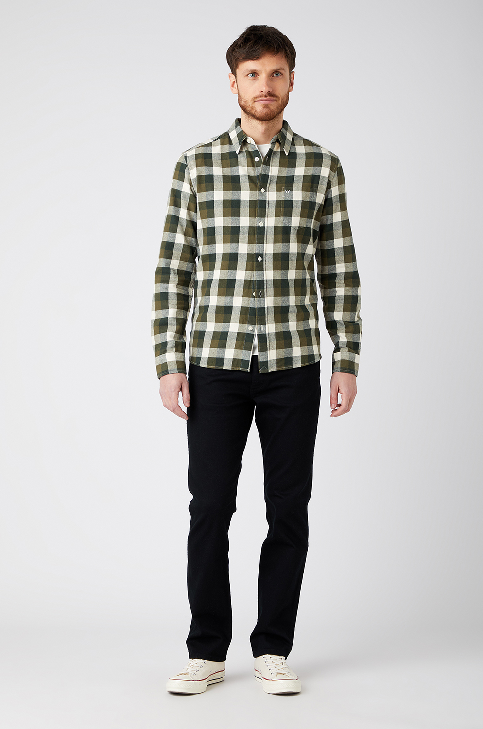 Camisa Wrangler Pkt Shirt Ivy Green