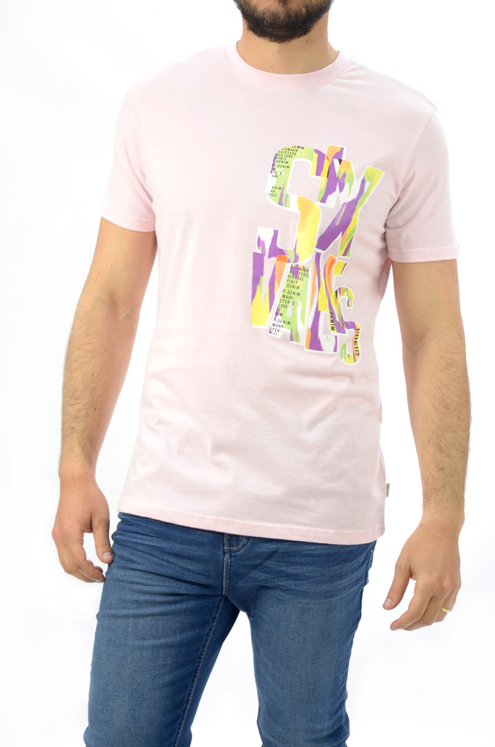 Camiseta Sixvalves mc Grafica Rosa