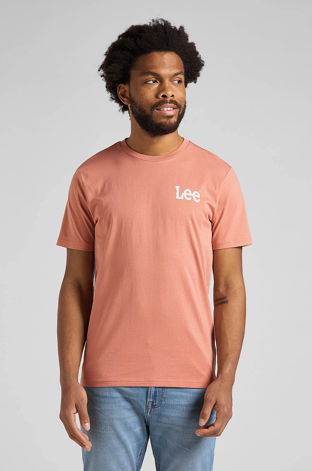 Camiseta Lee Wobby Logo Tee Rust