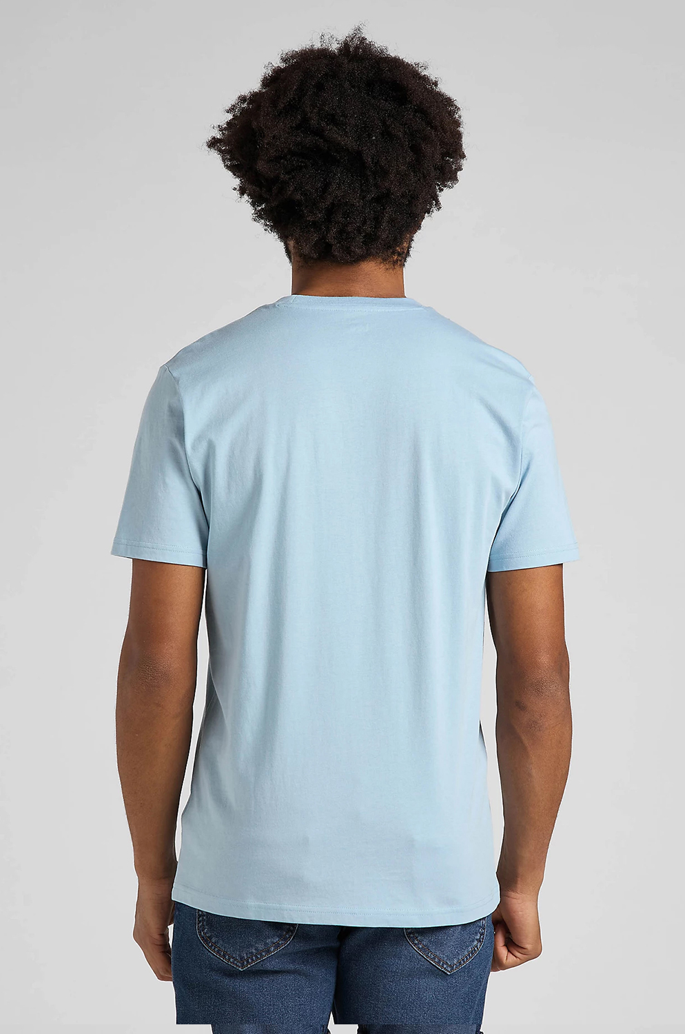 Camiseta Lee Wobby Logo Tee Ice Blue