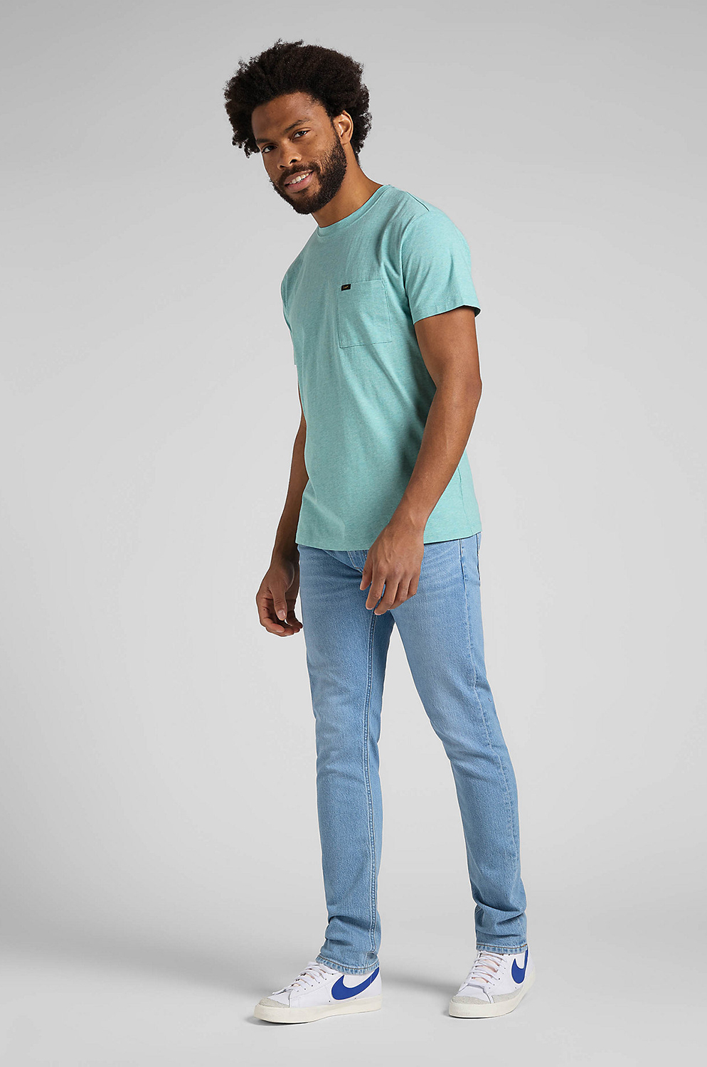 Camiseta Lee Ultimate Pocket Tee Nint Blue