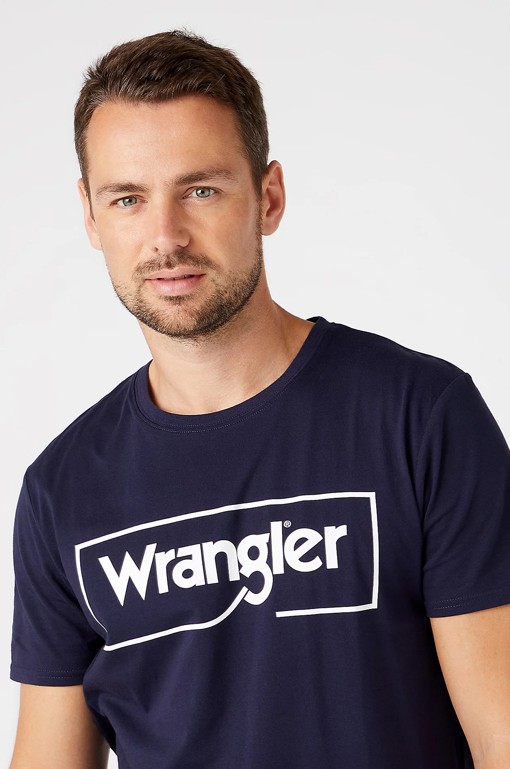 Camiseta Wrangler Farme Logo Tee Navy