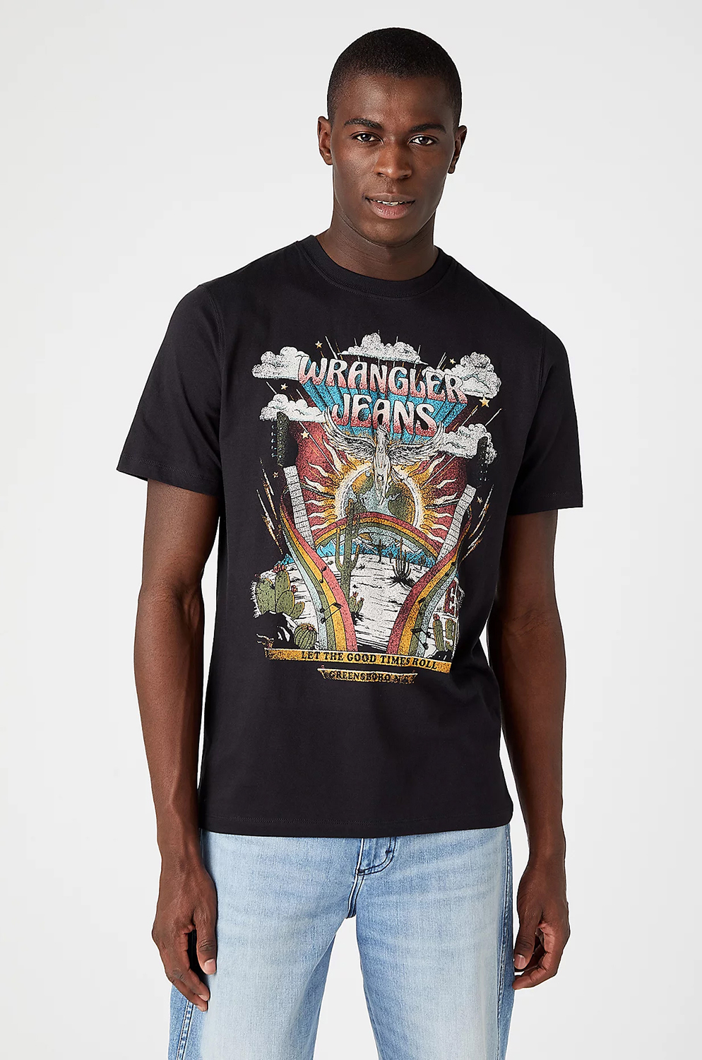 Camiseta Wrangler Pegasus Tee Faded Black