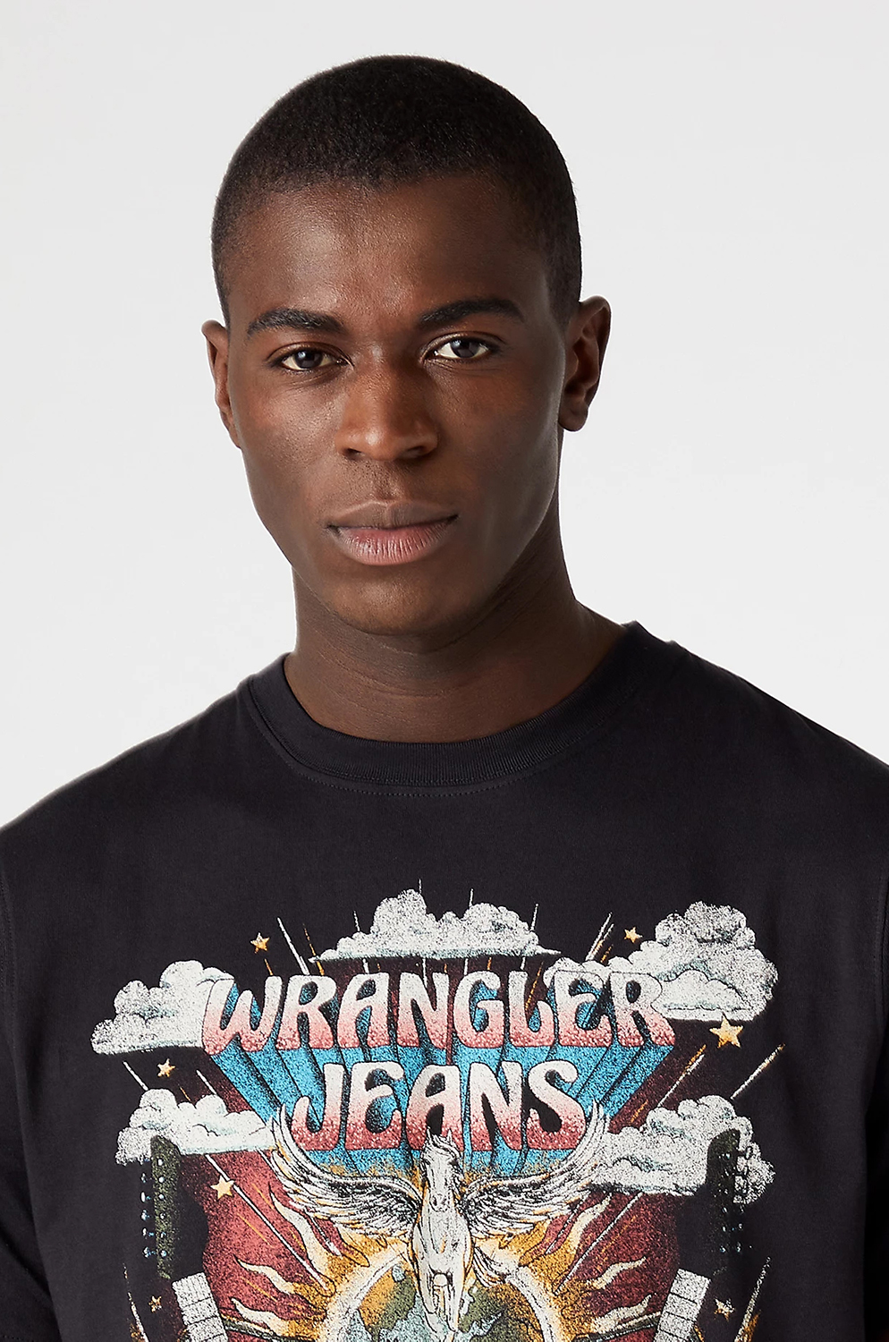 Camiseta Wrangler Pegasus Tee Faded Black