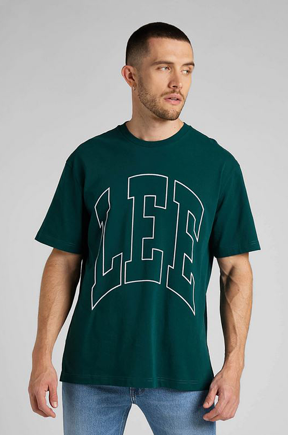 Camiseta Lee Ss Varsity Tee Esmeralda