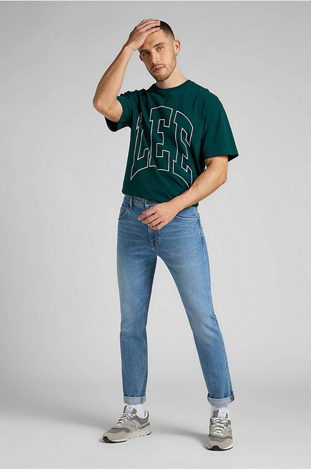 Camiseta Lee Ss Varsity Tee Esmeralda