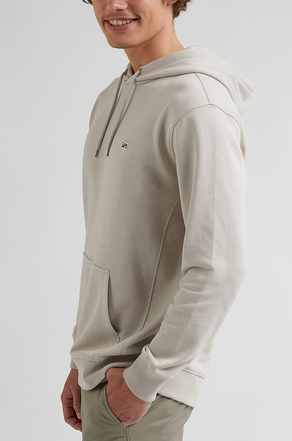 Sudadera Lee Plain Hoodie Foggy Gray