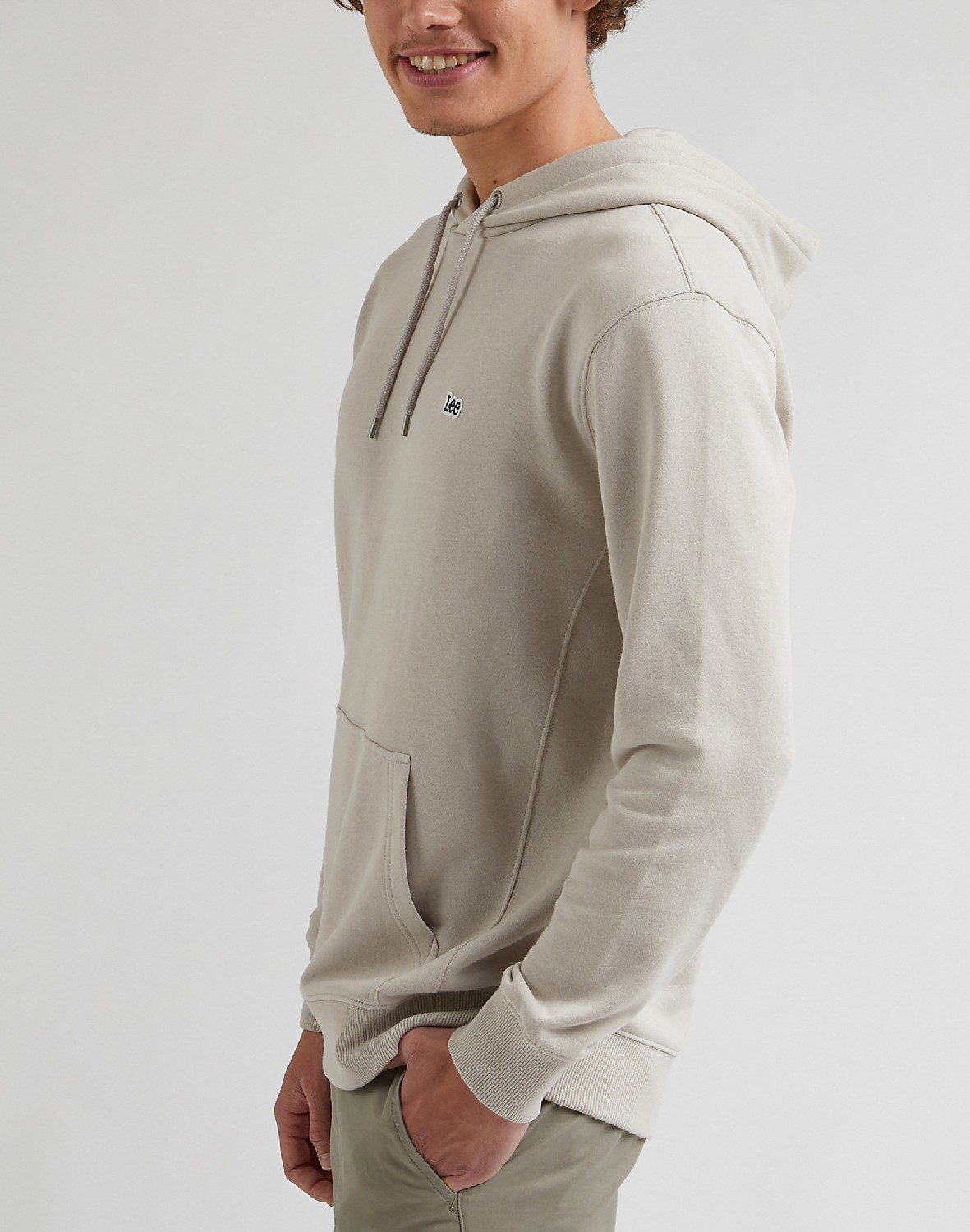 Sudadera Lee Plain Hoodie Foggy Gray