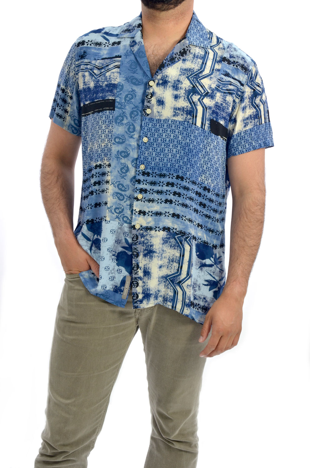 Camisa Yes Zee Mod C701 Estampado