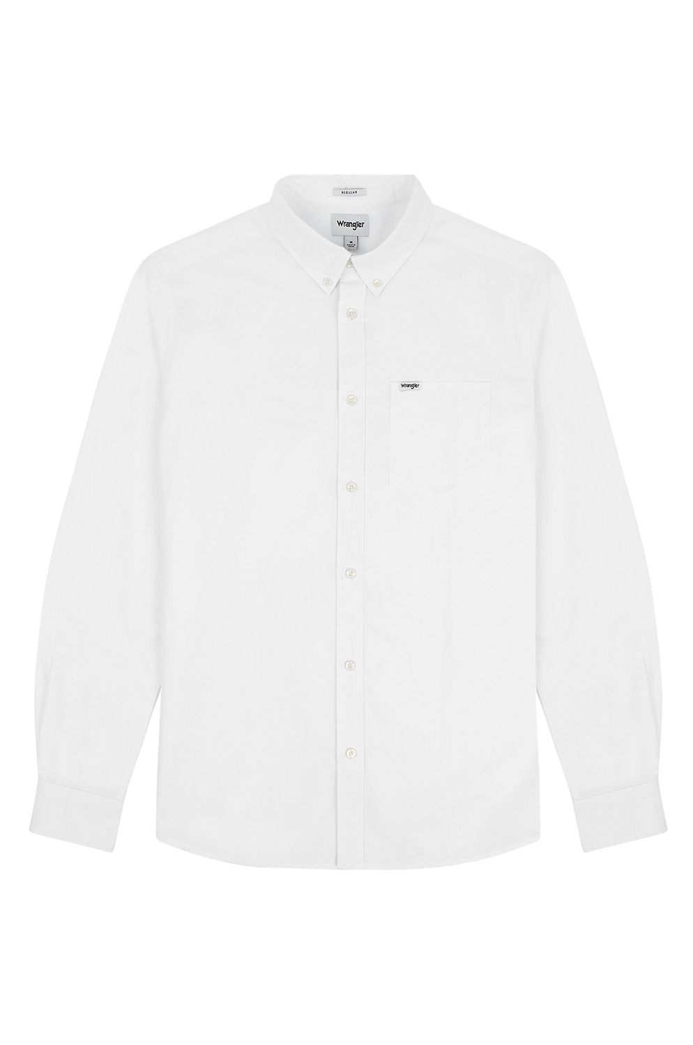 Camisa Wrangler Ls Pkt Button Down Shrit White