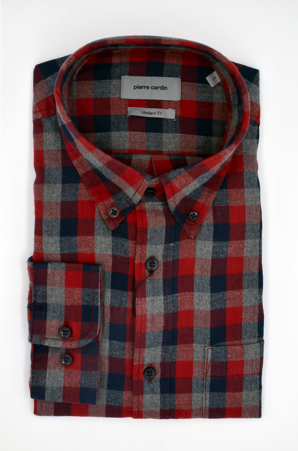 Camisa Pierre Cardin Mod 41020 Rojo