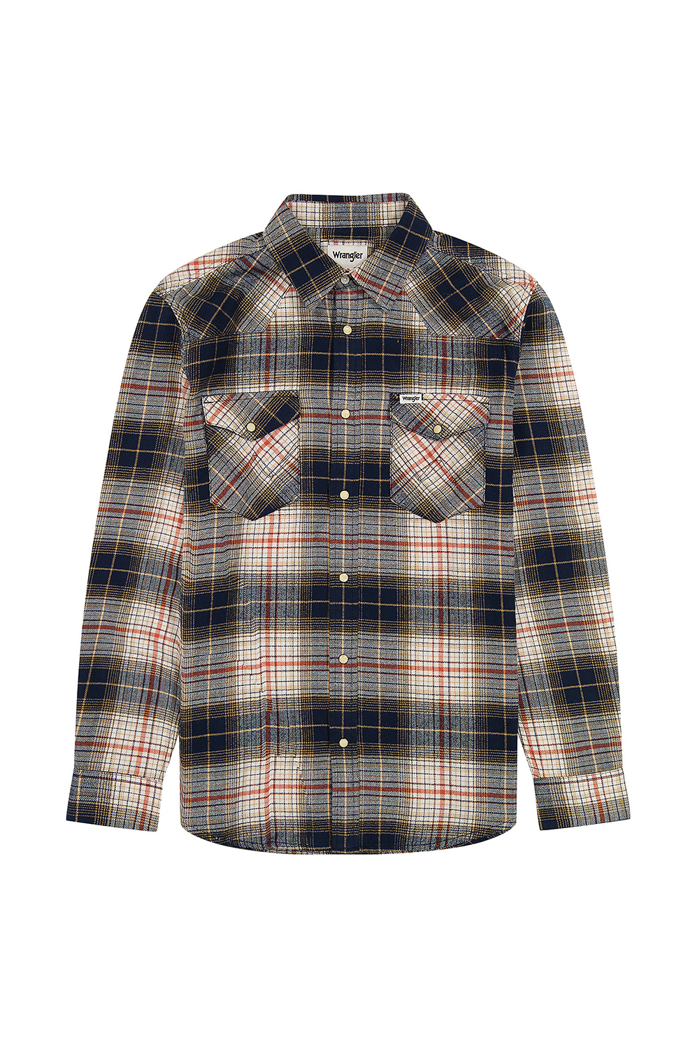 Camisa Wrangler Western Shirt Navy Red