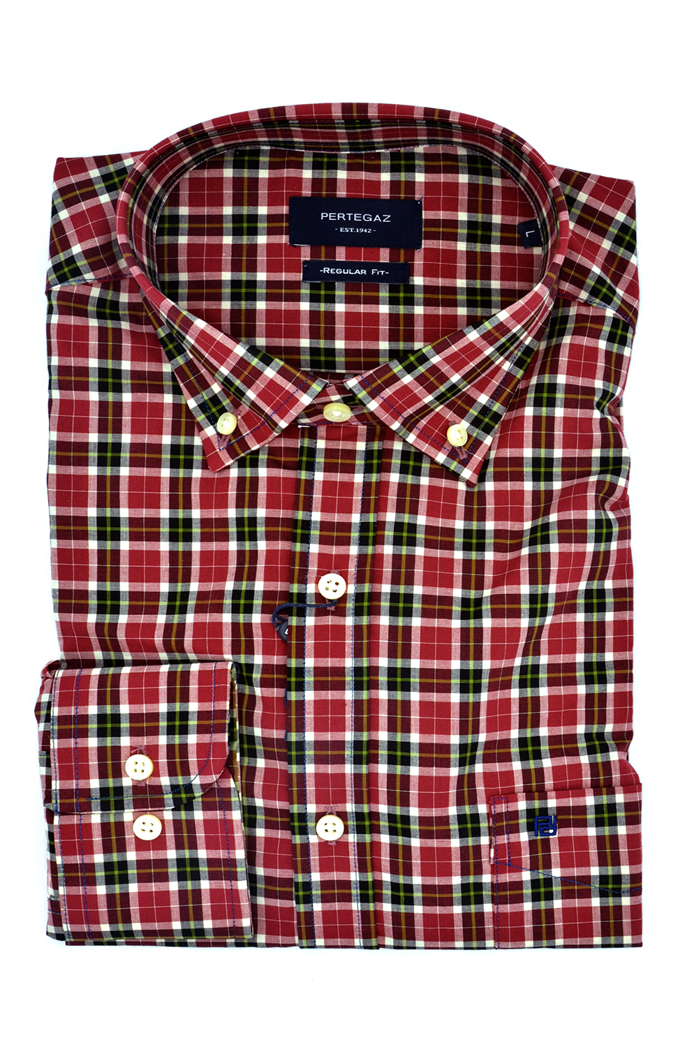 Camisa Pertegaz Mod 653B Rojo