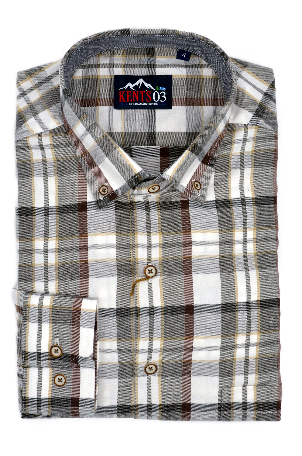 Camisa Kents Mod Calgary Gris