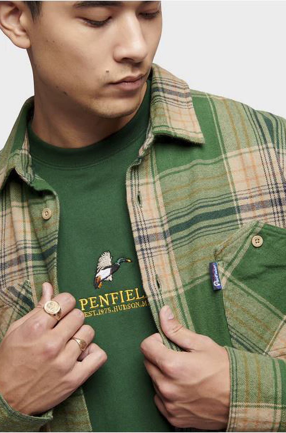 Camisa Penfield Mod Brushed Verde