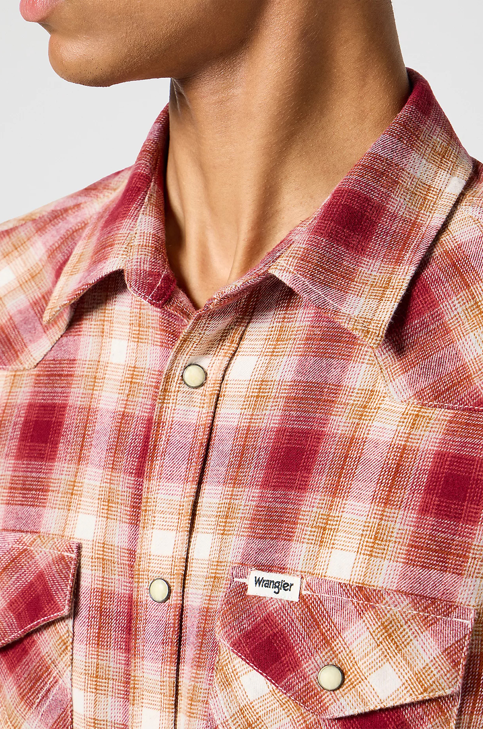 Camisa Wrangler Western Shirt Root Beer